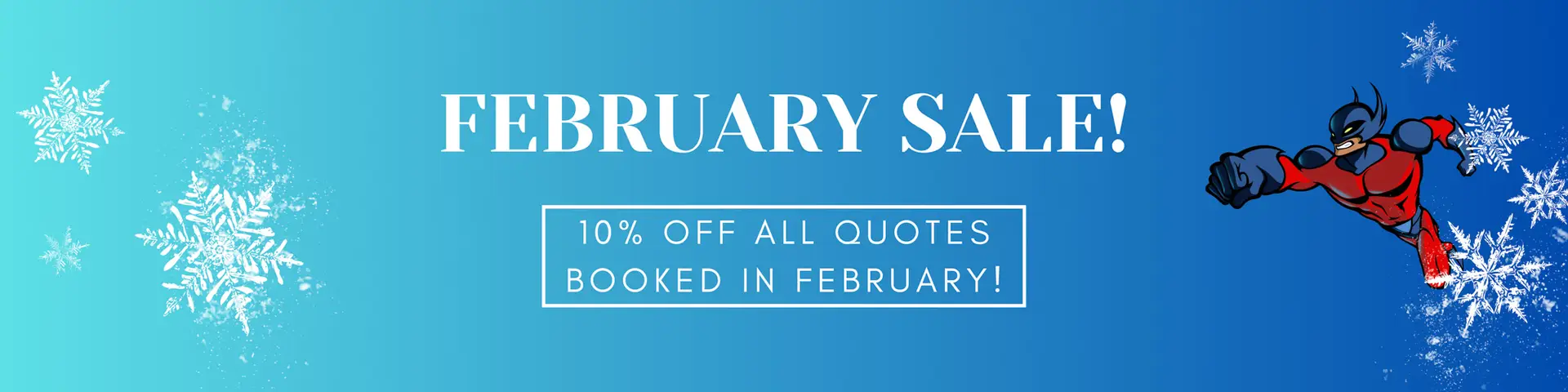 February 10% discount for siding and eavestrough bookings